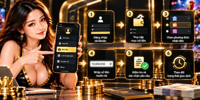 Rút Tiền WE88 – Hướng Dẫn Giao Dịch Nhanh Chóng 2026 3 Hướng dẫn các bước rút tiền WE88 nhanh chóng