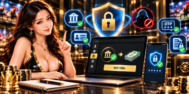 Rút Tiền WE88 – Hướng Dẫn Giao Dịch Nhanh Chóng 2026 4 Lưu ý bảo mật khi thực hiện giao dịch rút tiền WE88